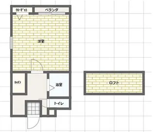 1Kの間取り画像