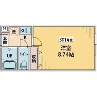 ディアコートプライム【3階】の間取り