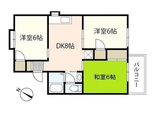 松田マンション【2階】の間取り