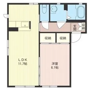 シャーメゾン赤坂【1階】の間取り