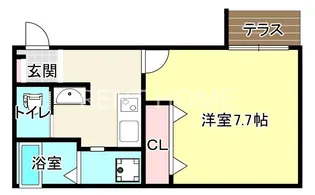 HESTA近大前II【1階】の間取り