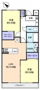 イデア緑が丘B棟【2階】の間取り