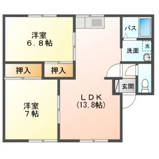 青森県八戸市下長3【アパート】の間取り