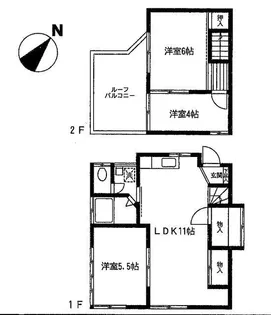神奈川県横浜市保土ヶ谷区上菅田町【一戸建】の間取り