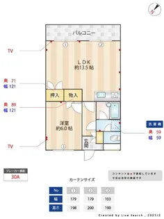 サンヴァレー田中【2階】の間取り