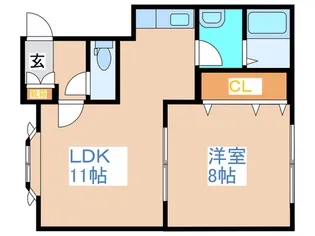 カサ・パラディソ【2階】の間取り