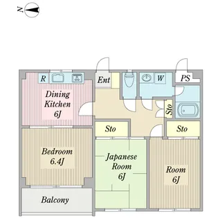 ユーティブラザ鹿骨【2階】の間取り