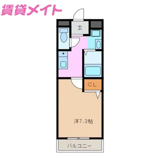 グランシャリオM&J【3階】の間取り