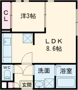 REGALEST健軍II【3階】の間取り