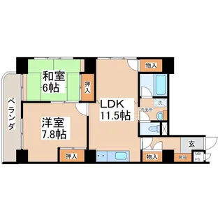 シャルム二日町【3階】の間取り