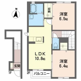 シャトープルミエ【2階】の間取り
