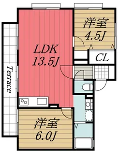 千葉県市原市国分寺台中央1【アパート】の間取り