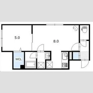 ルーヴェ本郷通9【1階】の間取り