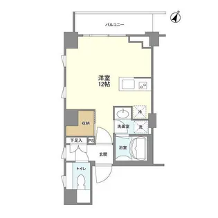 コスモリード市ヶ谷払方町【3階】の間取り