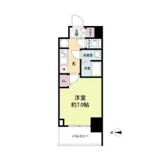 1Kの間取り画像