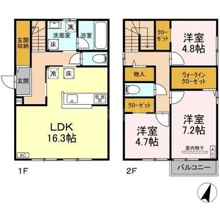 千葉県市川市大野町2【一戸建】の間取り