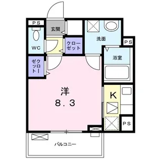 セントラルヴィレッジII【1階】の間取り
