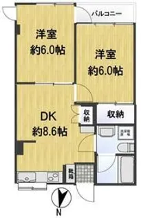 ハビタント51【2階】の間取り