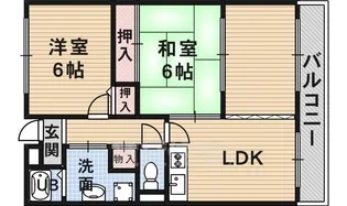 メゾンアヴェニール【1階】の間取り