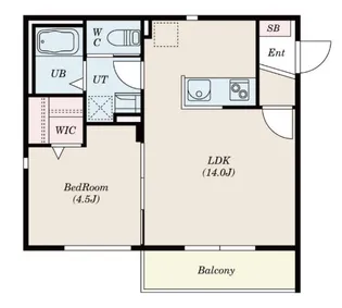 Blanc Cube 赤羽【3階】の間取り