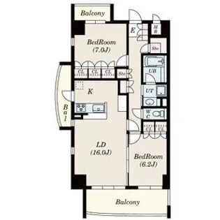 サムティレジデンス名城公園【2階】の間取り