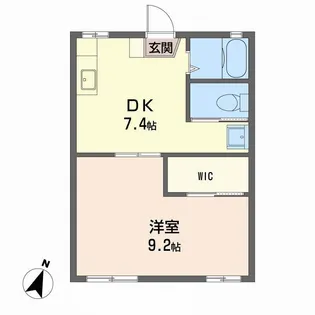 ハイツタンポポ B棟【1階】の間取り