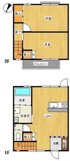 中央町 弘中アパートの間取り