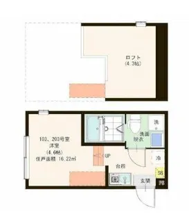 ハーモニーテラス足立XI【1階】の間取り