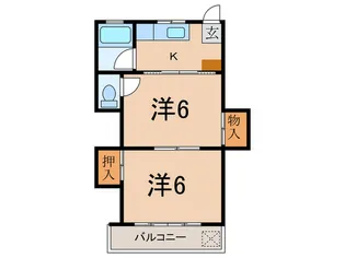 ヴィラ・ペスカ【2階】の間取り