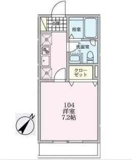 読売ランド前エスケーハウス【1階】の間取り