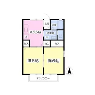 リヴェール笹谷【1階】の間取り