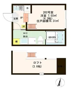 アンビアンテ【2階】の間取り