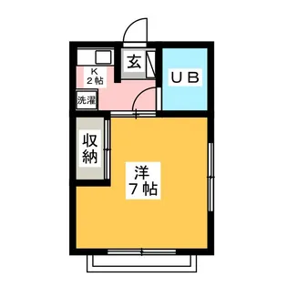 ルック西生田C【2階】の間取り