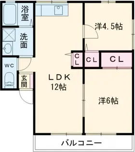 ケイ・エス・ハイム B棟【1階】の間取り