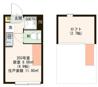 Lei maile elua【2階】の間取り
