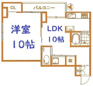 アヴニールグレイス【6階】の間取り