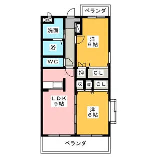 センチュリー元町【2階】の間取り