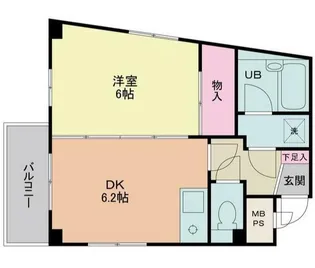 ライフプラザ調布【4階】の間取り