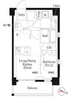 343レジデンス品川【3階】の間取り