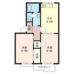 木村ハイツ【2階】の間取り