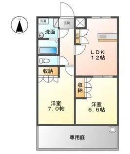 グランドフォレスト I-C【1階】の間取り
