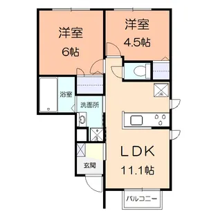 ロレーヌ【1階】の間取り