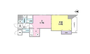 カーサ ブリリア【6階】の間取り