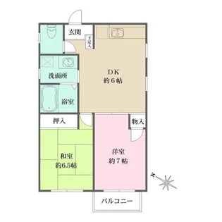 藤マンション【2階】の間取り