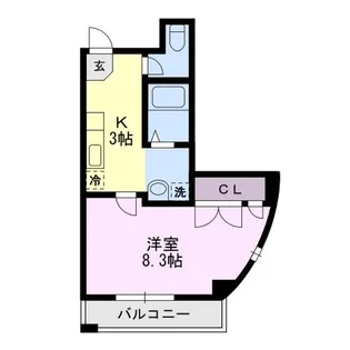 東京都府中市若松町3【マンション】の間取り