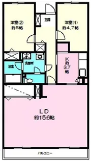 ベルドミール鶴川【1階】の間取り