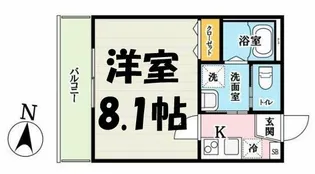 埼玉県吉川市美南1【アパート】の間取り