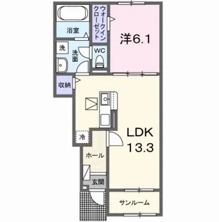 クラールII【1階】の間取り