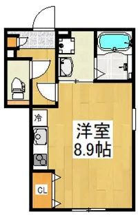 HGフラット【1階】の間取り