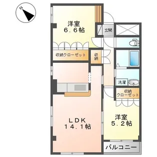 広島県広島市安佐南区中須2【マンション】の間取り